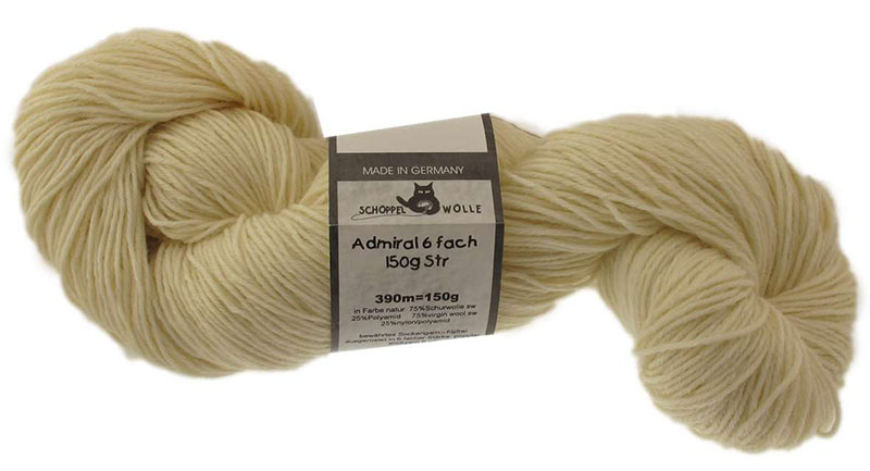 Admiral 6-fach 150 g Schoppel zum Weiterfärben