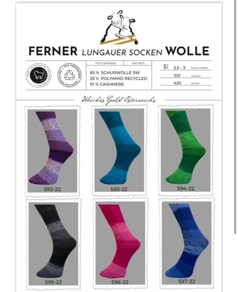Ferner Lungauer Sockenwolle mit Cashmere