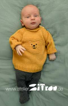 Ramie Baby Pulli Löwenliebe
