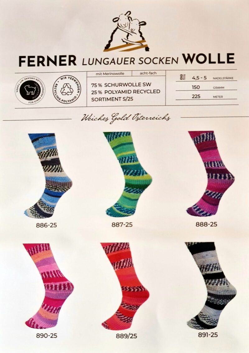 Lungauer Sockenwolle 8-fach