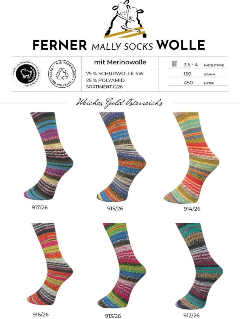 Farbkarte Mally Socks