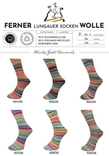 Lungauer Sockenwolle 6-fach